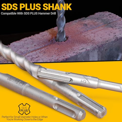 TGFTGF SDS Plus Drill Bit and Chisel Set
