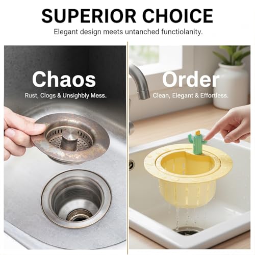 Colador para fregadero de cocina con filtro auto-limpiante miniatura 5