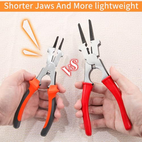 SPEEDWOX MIG Welding Pliers Multi-Function Mig Welder Plier Mig Nozzle Cleaner Slag Hammer Wire Cutter Scraper Files for Scraping Spatter Gripping Drawing Wire for Welding Electrical - Image 3