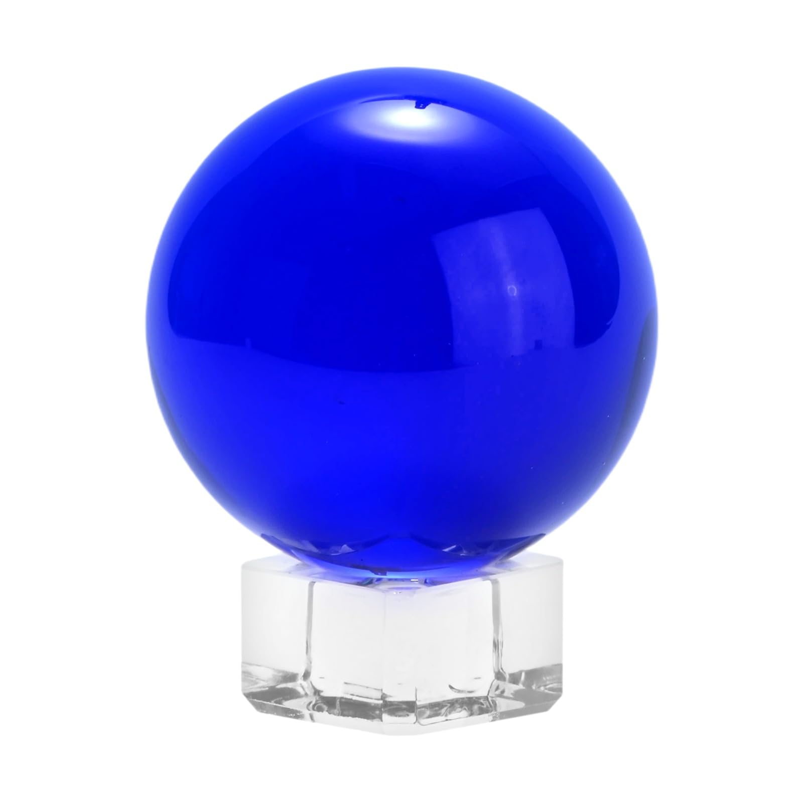 Boule de cristal K9 bleue 50 mm avec support M METERXITY pour bureau