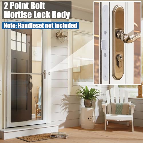Eockatoo STORMLOCK-W 2 Point Bolt Mortise Lock Body Replacement Parts Fit Pella Storm Door Handleset Part #305014 thumb #4