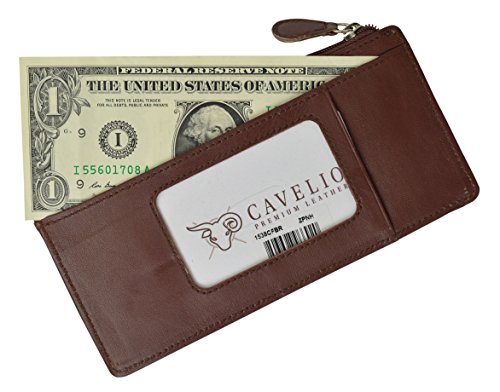 Leather Thin Vertical Stacker Card Case Wallet with ID Window3