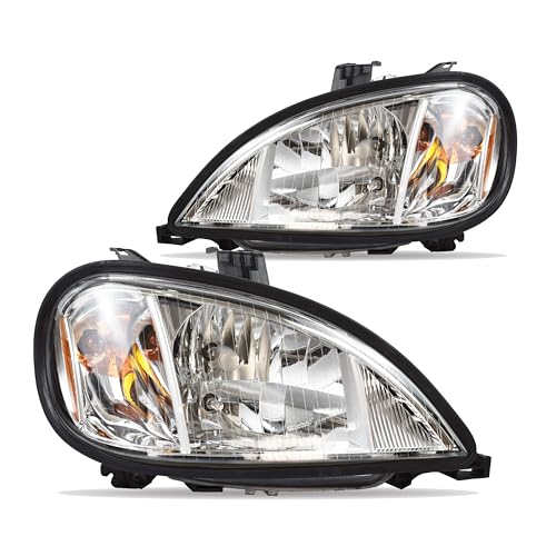 Voltexa Headlights Assembly Compatible with 1996-2017 Freightliner Columbia DOT Approved with Turn Signal High/Low Beam Freightliner Columbia Headlamp IP67 (Pair Set)