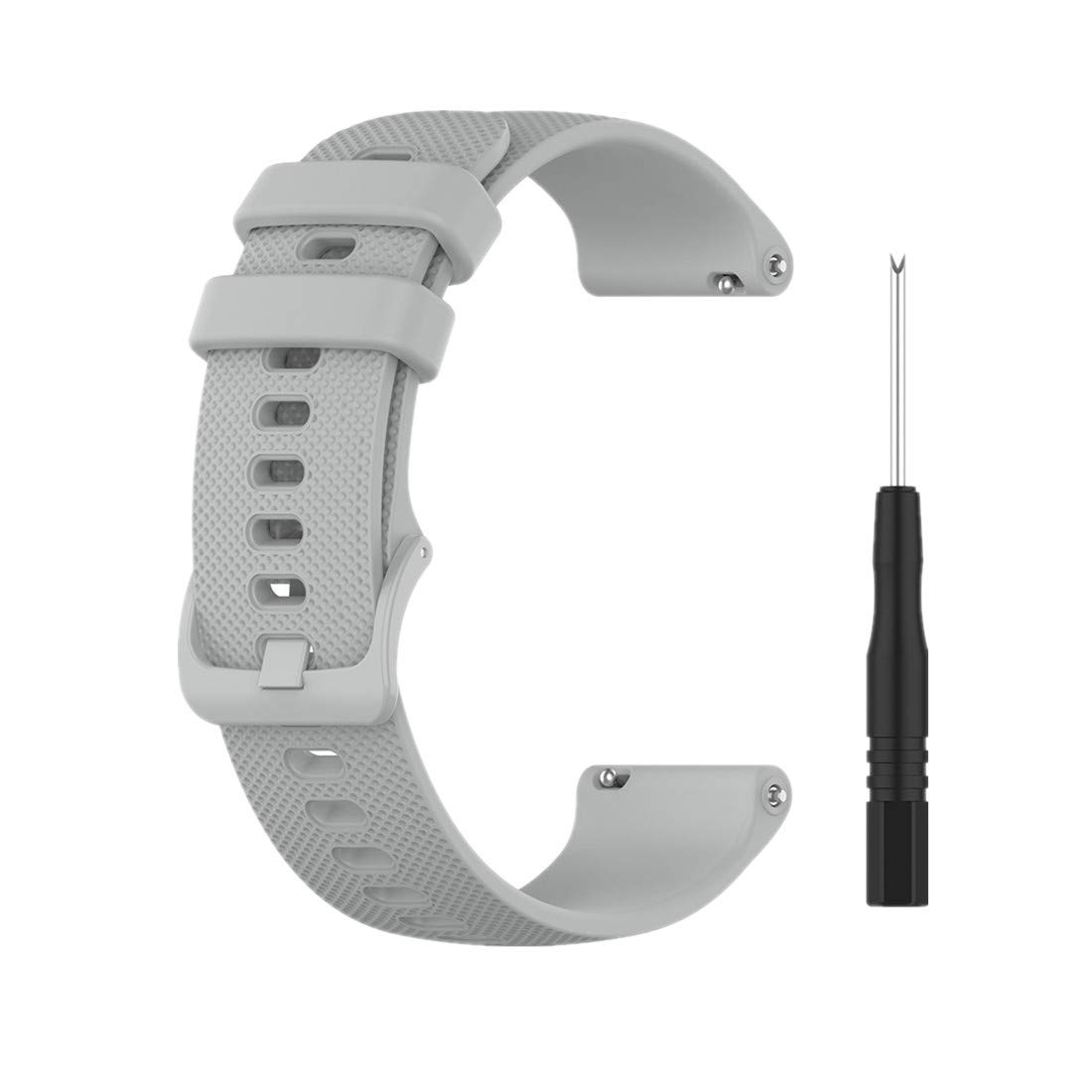 Huwokxix Watch Strap Compatible with Garmin Forerunner 745,Adjustable Silicone Sports Strap Replacement Band for Garmin Forerunner 745 Smart Watch