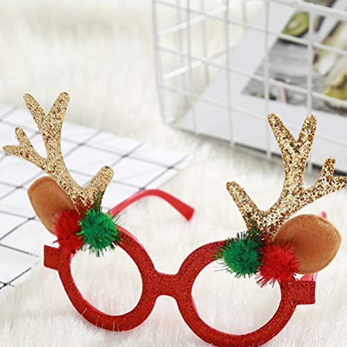 KESYOO 4 Pcs Ã“culos de Festa de Natal Chifres de Rena Ã“culos EngraÃ§ados Ã“culos de Alce para O Na