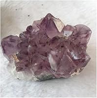 Vista 1 de Piedras preciosas de cristal curativo de amatista natural para decoración del hogar (racimo de amatista)