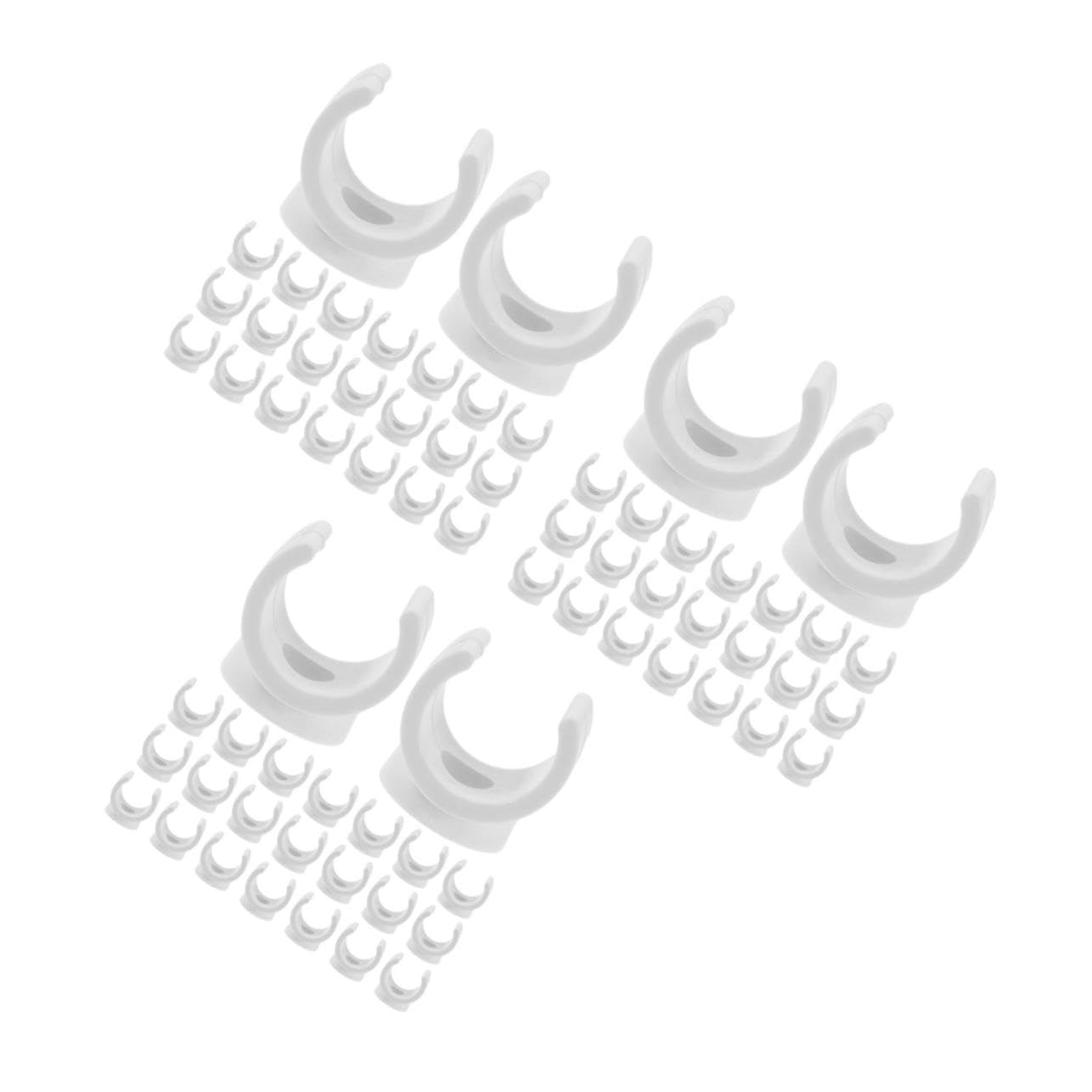PRETYZOOM 300 Piezas Clips para Tubos PVC Soporte U Forma de Silla Abrazaderas para Tuberías Agua y Conducción Cable Gestión y Resistente