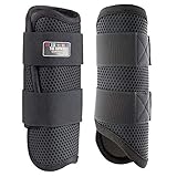  HORZE Impact Flexi Gamaschen, vorne, Schwarz, L