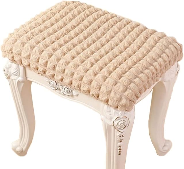 2/4 Pack Elastic Rectangle Bar Stool Covers Stretch Vanity Stool Cover Jacquard Chair Seat Slipcovers Counter Stool Cover Saddle Seat Covers Washable for Wooden Metal Bench ( Color : #1 , Size : 1pc )