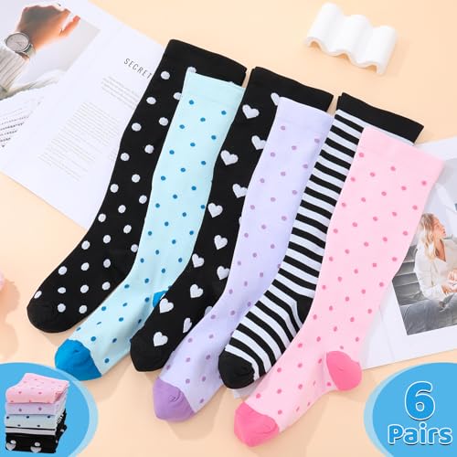 Chaussettes de compression Utensilsto anti jambes lourdes pour vol et course