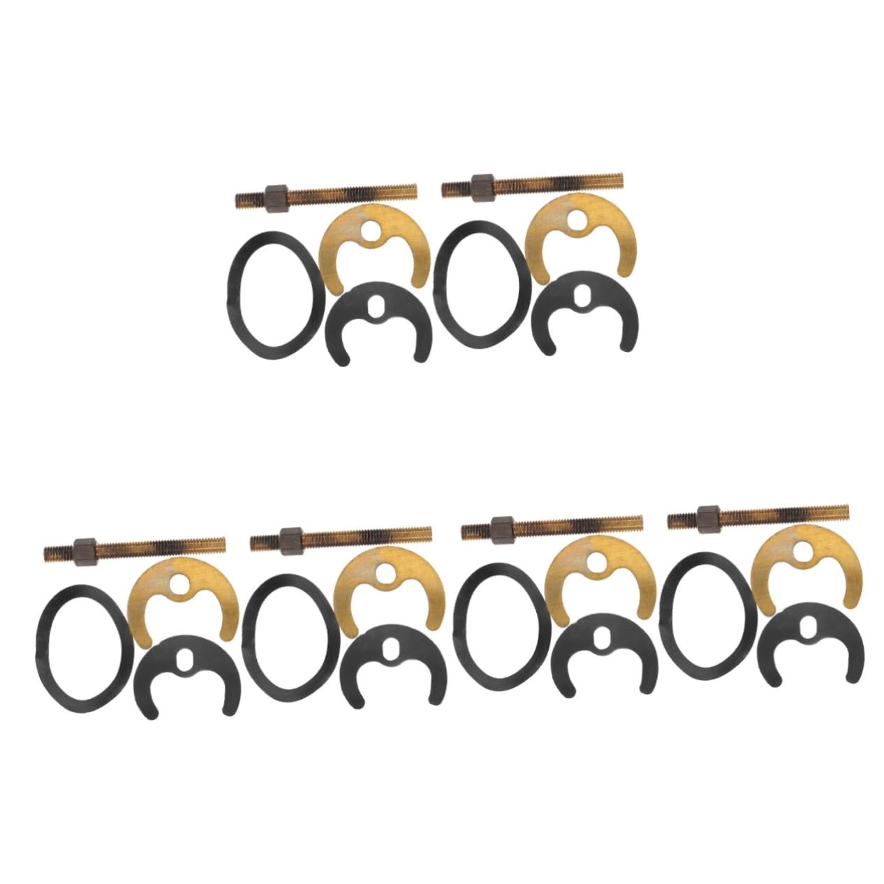 Plaques forme cheval pour fixer le robinet de cuisine SHINEOFI sans bouger