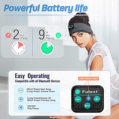 Lavince Sleep Headphones Bluetooth Sports Headband, Wireless Sports Headband Headphones With Ultra-Thin Hd Stereo Speakers Perfect For Workout,Jogging,Yoga,Insomnia,Side Sleepers,Air Travel,Meditation #TOP5