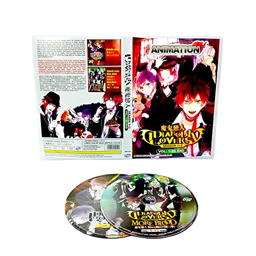 DIABOLIK LOVERS SEA 1 + 2 - COMPLETE TV SERIES DVD BOX SET ( 1-26 EPISODES )