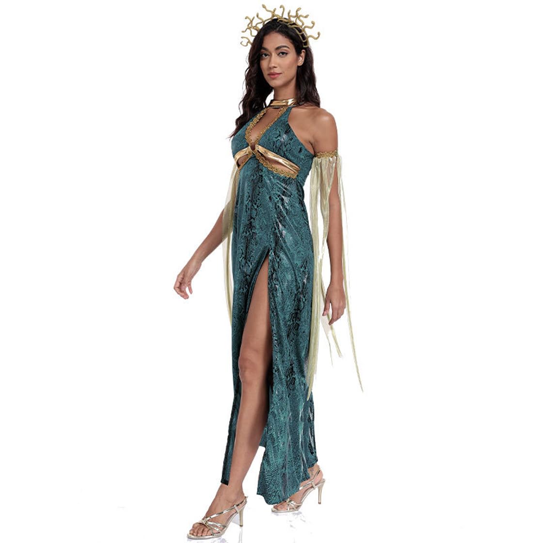 LANGWEI Costume di Halloween Sexy Dell'antica Dea Greca Egizia Medusa Cosplay Performance Costume