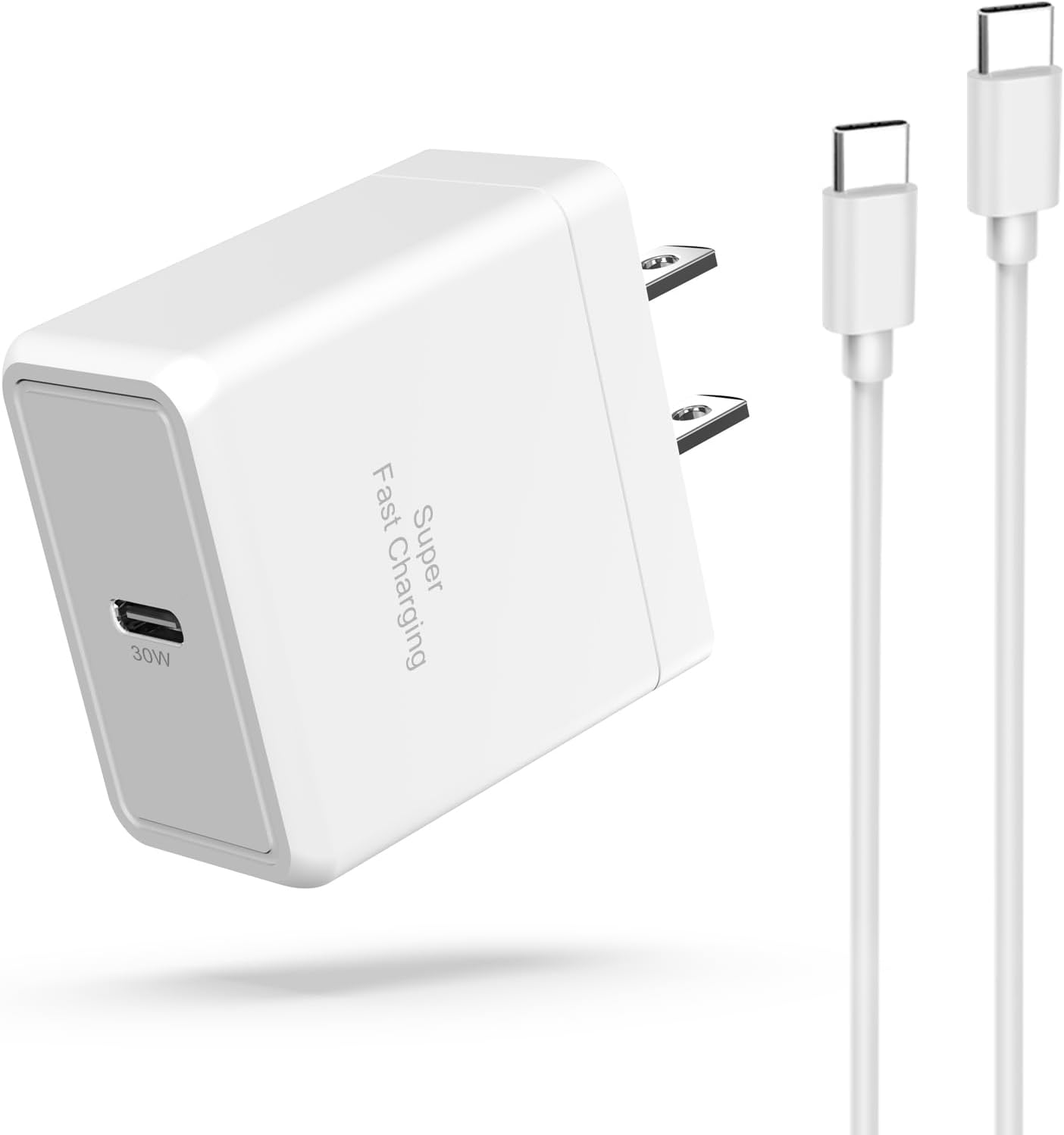 30W USB C Fast Charging PD High Speed Power Adapter, Looptimo Fast Wall Charger Block with 6.6FT Type-C Cable for Google Pixel 9/9 Pro XL/8 pro/8/7 Pro/7/6 Pro/6/5a, for iPhone 16 Pro Max, Galaxy S25