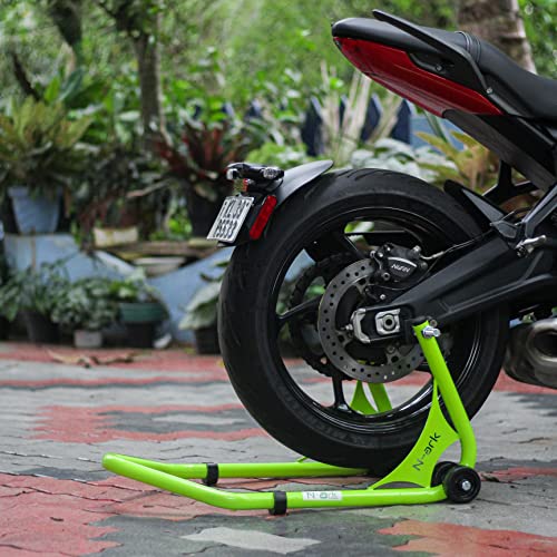 N-Ark Automotive Paddock Stand with Swing Arm Rest for All Bikes – Orange with 5 Years Frame Warranty (Orange) (Green)