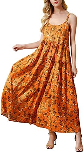 Casual Loose Bohemian Floral Print 