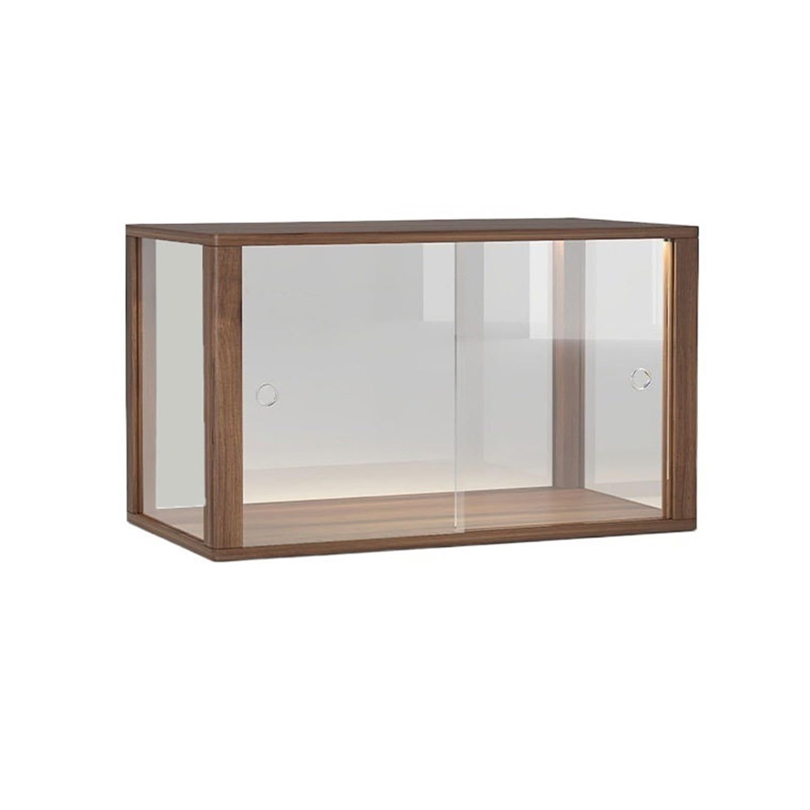 Cenz-888 Portable Bookshelf Countertop Storage Rack Acrylic Fully Enclosed Bookshelf Sliding Door Design Storage Rack
