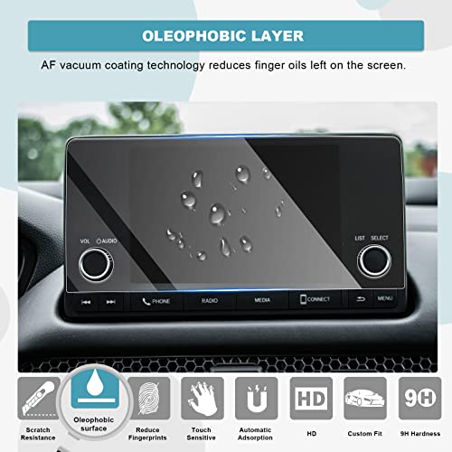 Image of CDEFG 2023 Accord 7 inch Screen Protector for 2023 Accord EX XL 7 Inch Tempered Glass Screen Protector Foils Navigation Radio Touch Screen Display Screen Protective Film 2023 Accord XL EX Accessories