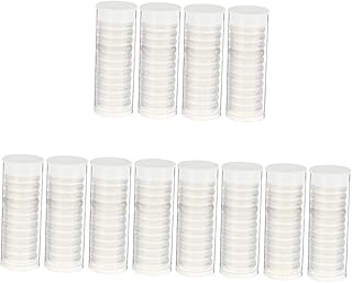 NUOBESTY 132 Peças Fichário Fivela Escritório Placa Branca Em Massa Mini Cadernos Anéis De Ligação Para Livros Fichário Fivela Articulada Redonda Discbound Expansão Fichário Anéis De Folha