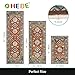 HEBE Boho Kitchen Rug Sets 3 Piece with Runner Non Slip Kitchen Rugs and Mats Washable Kitchen Mats for Floor Thick Kitchen Floor Mat Carpet Runner Rugs for Hallway Laundry Holiday Decor
