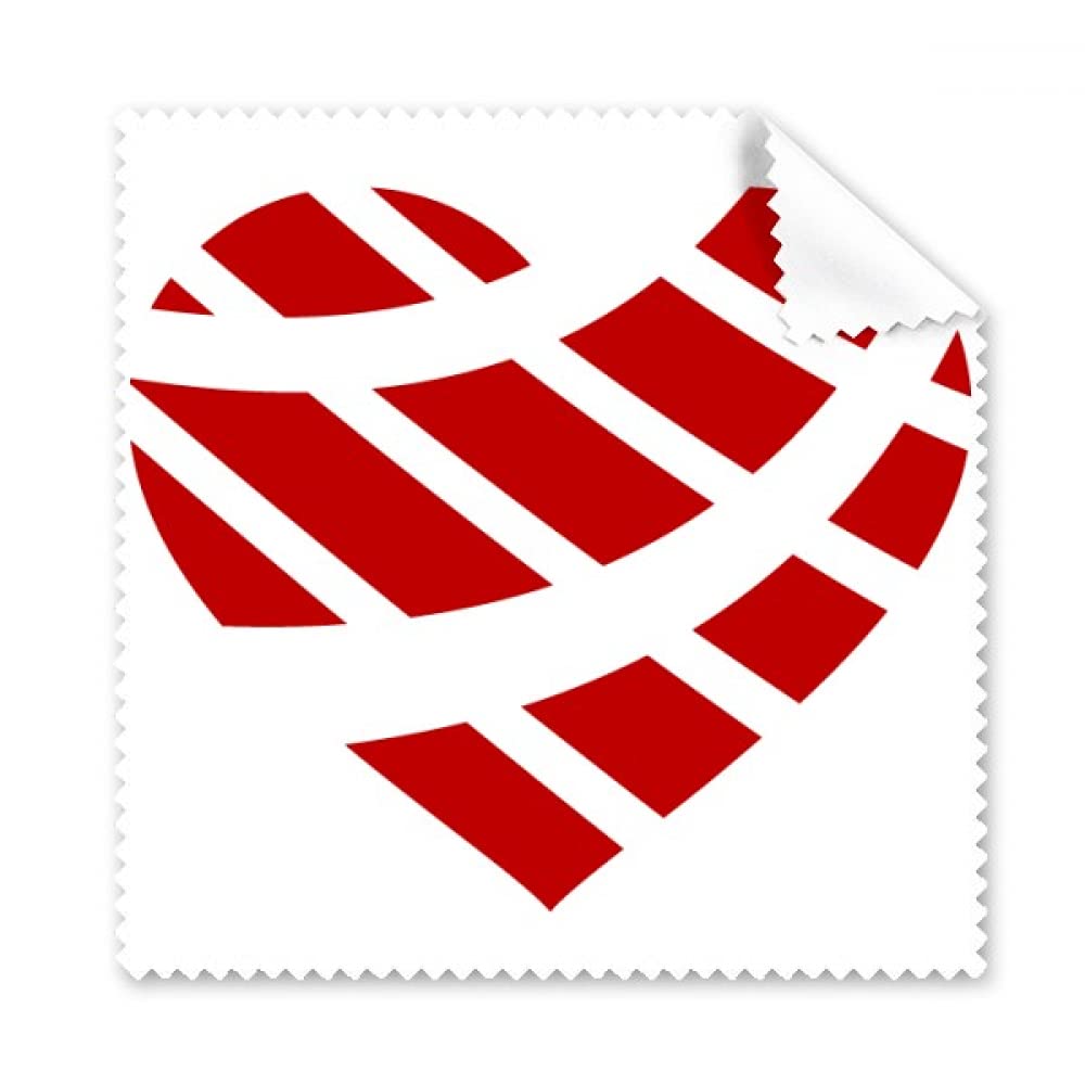 Red Valentine's Day Heart Shaped Cleaning Cloth Phone Screen Glasses Cleaner 5pcs