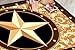Furnish my Place 626 Star Gold Texas Western Star Decor Cowboy Area Rug Stain Resistant, Latex Backed Rugs, Gold (3'6