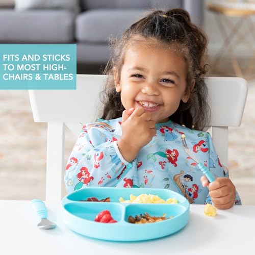 Bumkins Silicone Grip Dish – Suction Plate, Blue — view 3