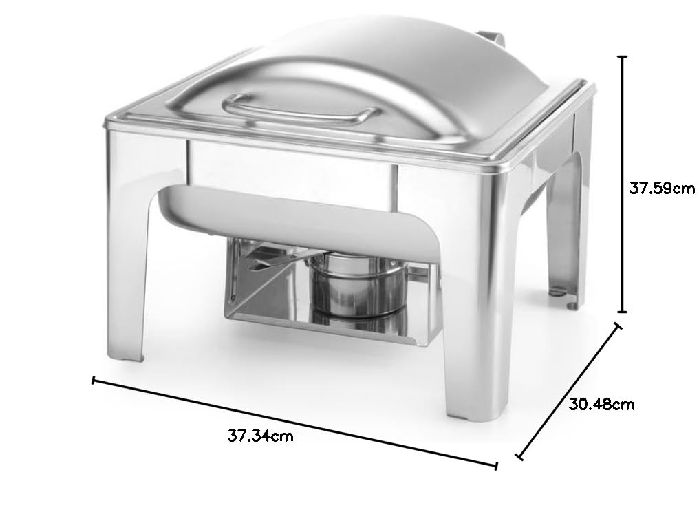 HENDI Calientaplatos GN 1/2 con acabado satinado - Profi Line - 4 L - 365x370x(H)280 mm