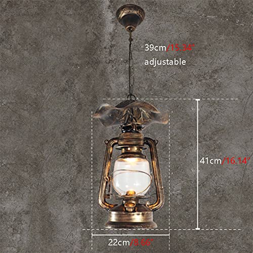 Chandelier industriel en fer noir et lampe suspendue rétro E27