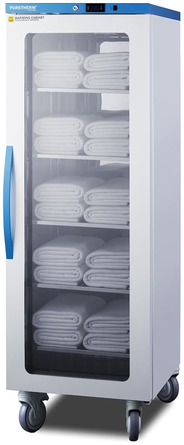 Accucold 24” Blanket Warmer, Medical Blanket Warming Cabinet, Mobile. 12.54 cu.ft. Capacity - Puretherm by Accucold AWC12PB