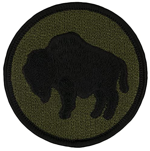 PATCHTOWN 92nd Infantry Buffalo Soldiers 2.5inch Diameter Round Embroidered Patch (Hook & Loop Fastener) (69232)