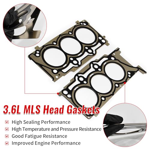 Image of 3.6L Pentastar Head Gasket Set Head Gasket Bolts Kit for 2011-2016 for Dodge Charger Journey Ram 1500, Chrysler 200 300, Jeep Grand Cherokee Wrangler 3.6 HS26541PT