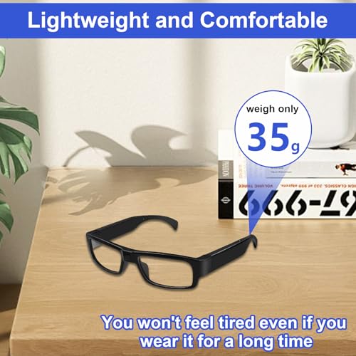 Image of Camera Glasses Outdoor Sport Glasses 1080P HD Video Smart Glasses Camera Recording Portable Wearable Eyeglass for Climbing, Driving, Cycling, Hiking, Hunting, Fishing