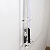 Vista 7 de WANLIAN Sable de luz de montaje en pared, sable de luz vertical para pared, soporte de sables de luz acrílico montado en la pared