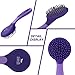 Harrison Howard Horse Mane and Tail Brush - Professional Grooming Brush, Equestrian Detangler, Non-Slip, Purple