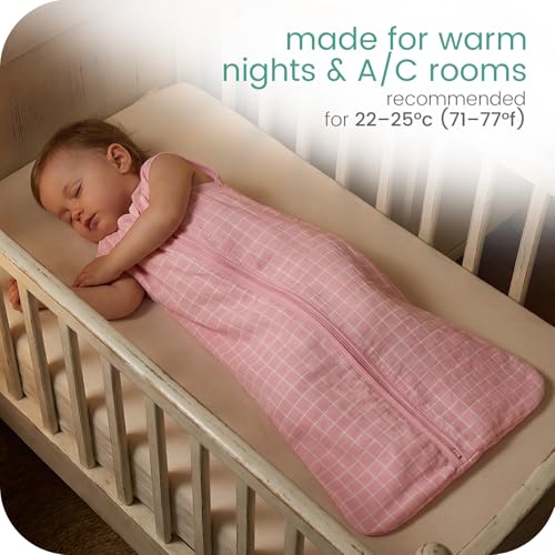 Image of Baby Sleep Sacks Lightweight, Soft & Breathable 0.5 TOG Wearable Blanket with Zipper, 3-Pack 0-3-6-12-24-4T