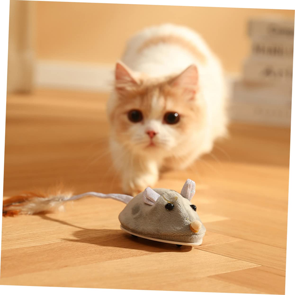 Toddmomy Lot De 3 Souris Électriques Rechargeables pour Chats Dintérieur Simulation De Souris pour Créer des Liens avec Votre Animal De Compagnie