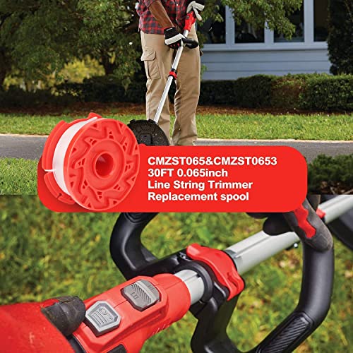 Thten Cmzst0653 Cmzst065 String Trimmer Spool Line 30Ft 0.065" Compatible With Craftsman String Trimmer Cmcst900,Cmesta900,Cmeste920,Cmzst98020,Cmcst915 Cmest913 Cap Model Cmzst120Sc(8 Packs) #TOP4