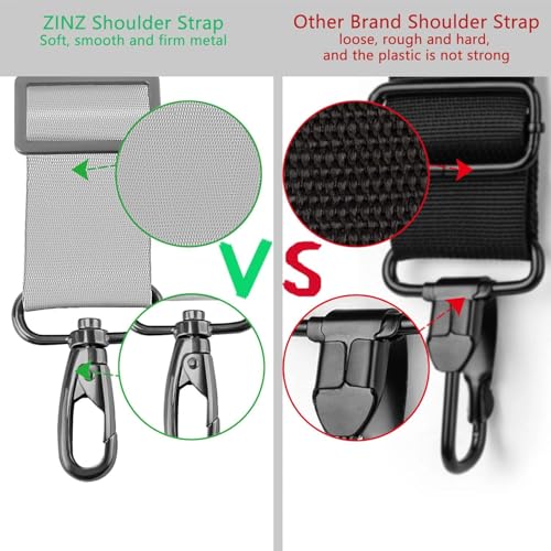 Image of ZINZ 79 inch Shoulder Strap, Extra-thick Fixed Cushion Pad and Dual Clasps Universal Replacement Strap with Metal Swivel Hooks for Laptop Bags, Luggage Bags, Camera, Crossbody(Butterfly)