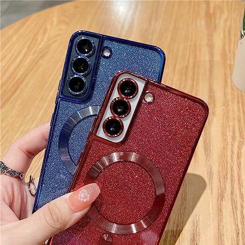 Coque Samsung S21 Plus paillettes dorée chic luxe