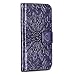 Produktbild Bravoday iPhone 7 / iPhone 8 Hülle, Premium Leder Tasche Flip Wallet Case [Standfunktion][Kartenfächern] Schutzhülle Brieftasche Handyhülle für iPhone 7 / iPhone 8, Violett