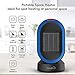KLOUDIC Ceramic Space Heater, Portable Desk Heater Small Electric Heater, 2 Modes, 2s Heat-up, Tip-Over Overheat Auto Shut Off, Oscillating PTC Heater for Home, Office