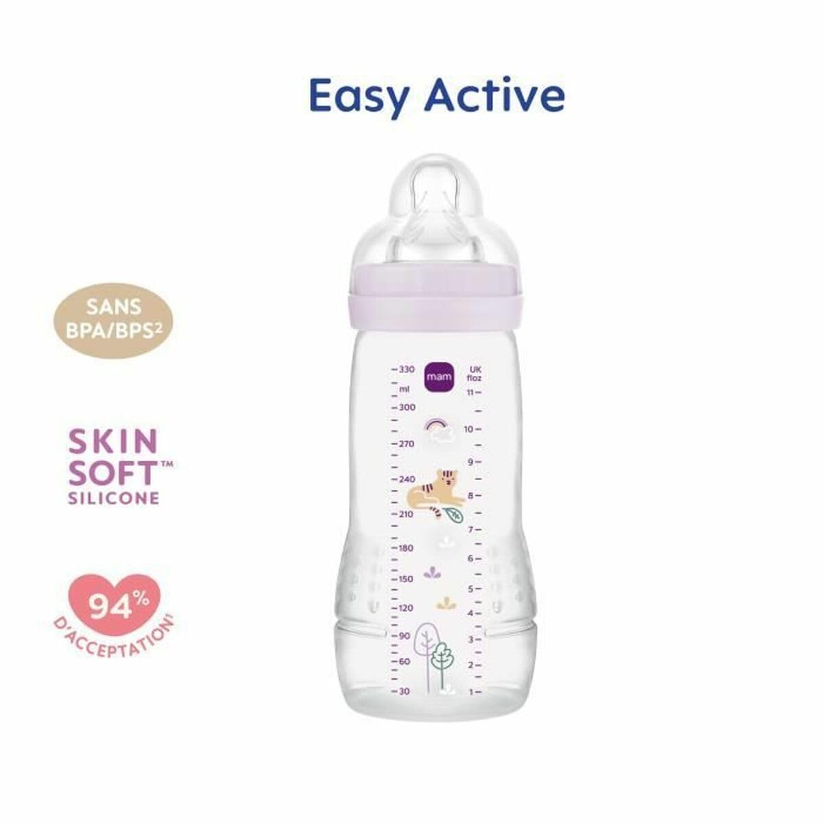 MAM Biberon Easy Active 330 ml, Lilla
