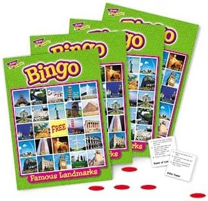 Bingo Famous Landmarks Ages 8 & Up