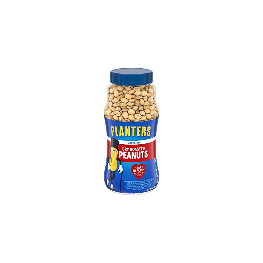 Planters Unsalted Dry Roasted Peanuts (16 Oz Jar)