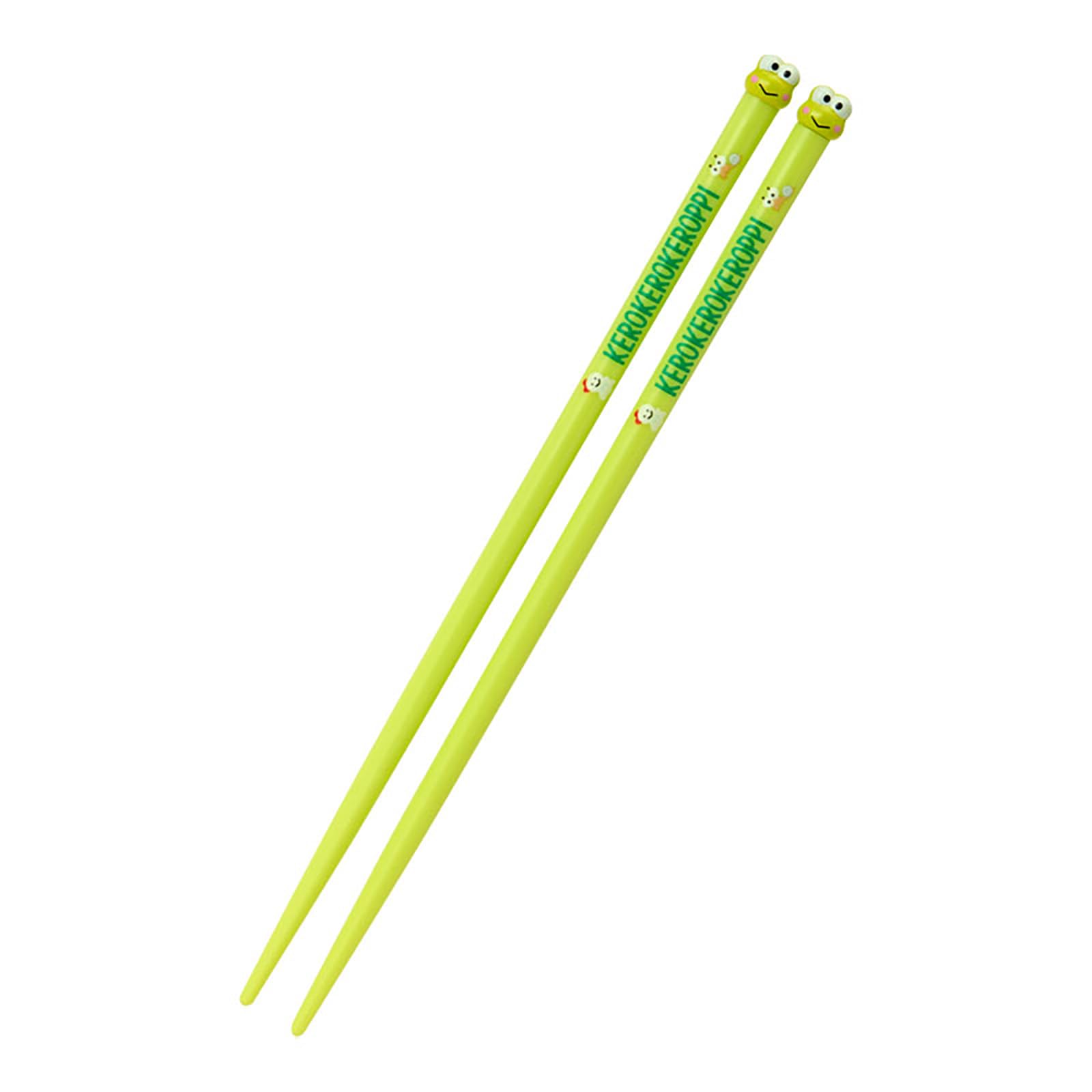 Sanrio Keroppi Mascot Chopsticks 7.9in Green Acrylic Non-Slip Japan