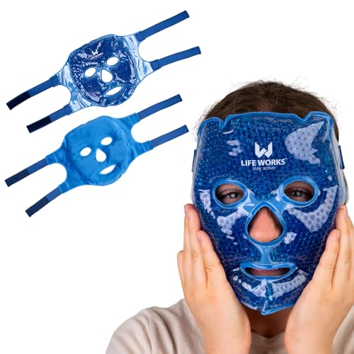 LIFE WORKS Gel Bead Blue Face Mask