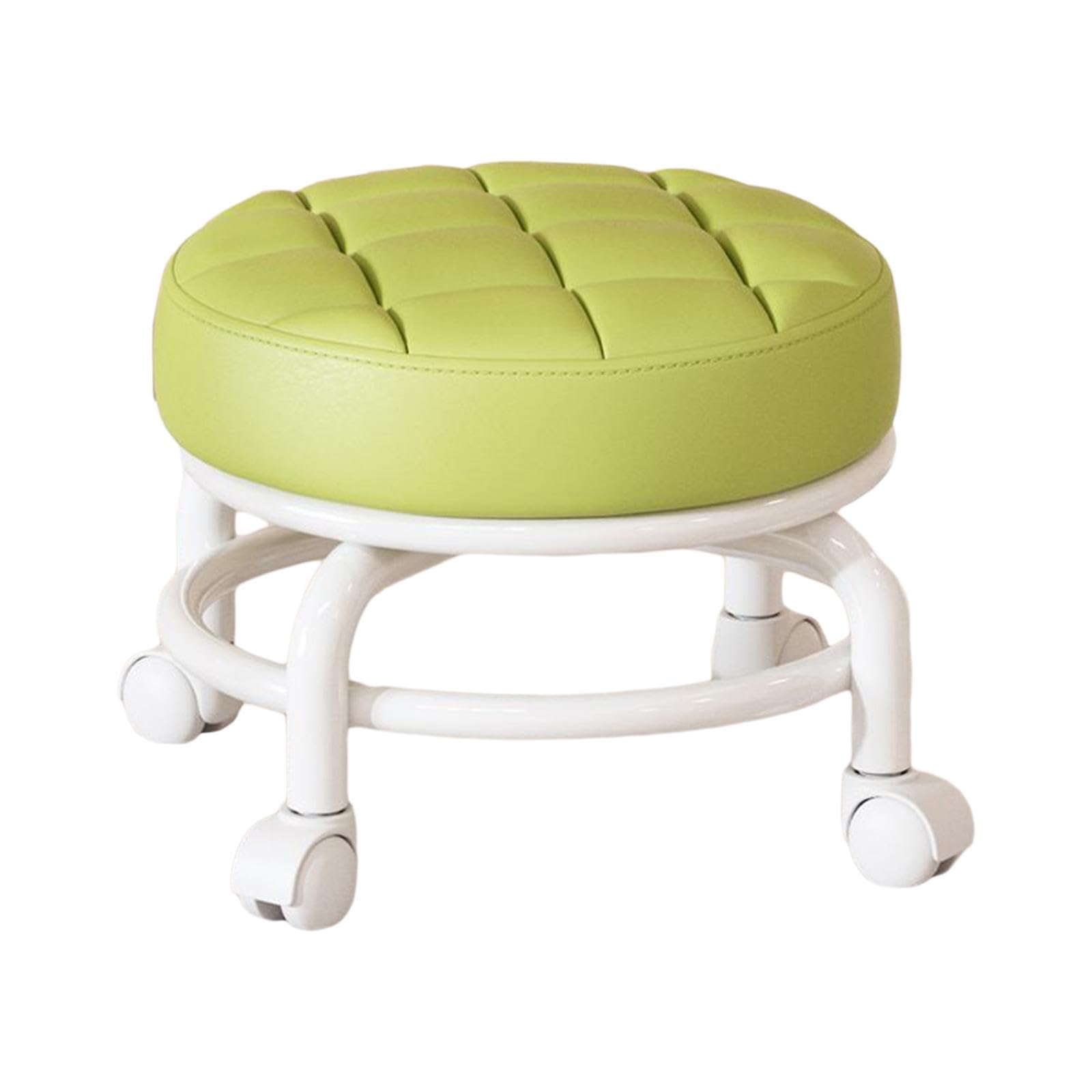MagiDeal Tabouret Bas Rotatif 360° à Roulettes pour Enfants, Vert