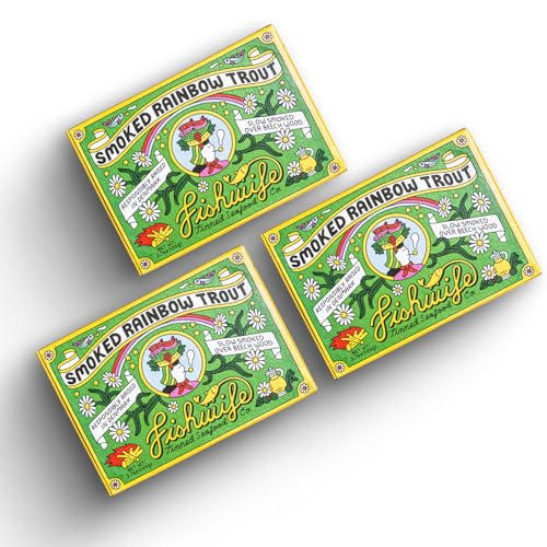 Fishwife Smoked Rainbow Trout 3-Pack (3.7 Ounce) | ASC-Certified ...